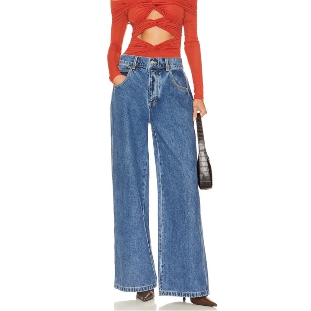 Ronny Kobo Lucas Wide Leg High Waist Jeans
